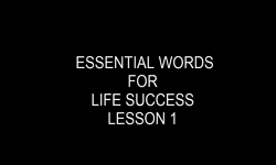 ESSENTIAL WORDS FOR LIFE SUCCESS