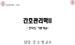 간호관리학II